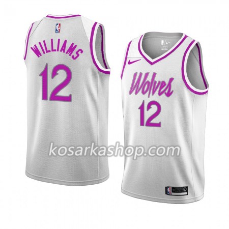 Dres Minnesota Timberwolves C. J. Williams 12 Nike 2018-19 Bijela Swingman